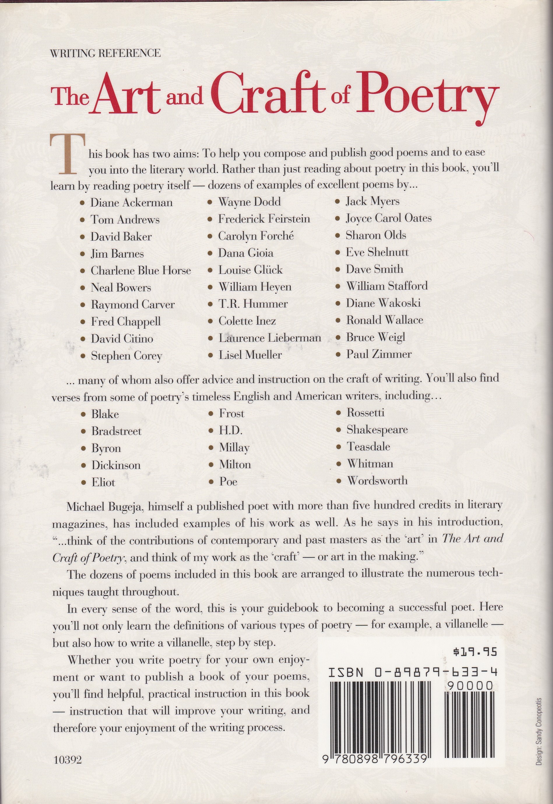 Image for The Art and Craft of Poetry The Art and Craft of Poetry