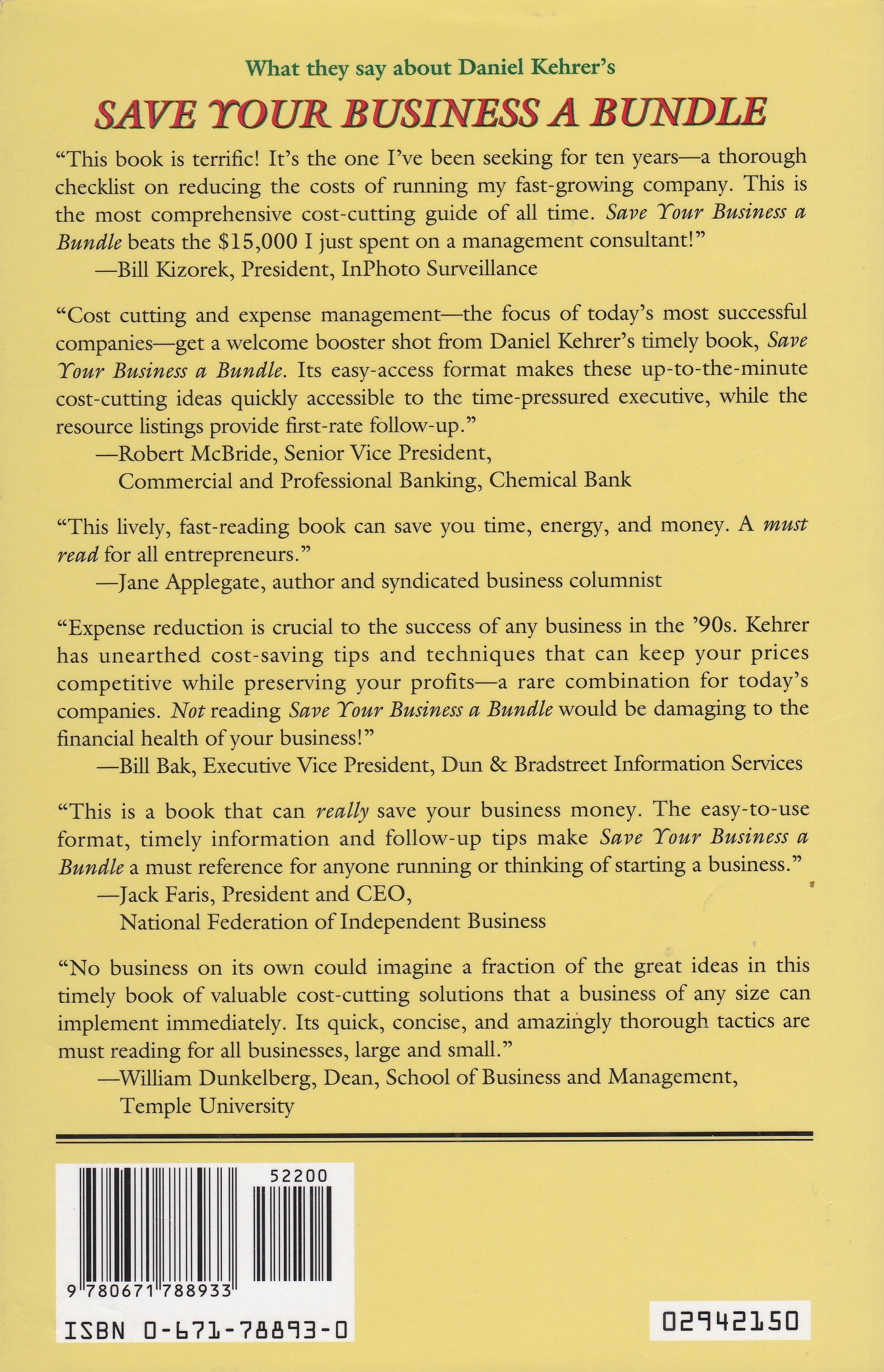 Save Your Business a Bundle: 202 Ways to Cut Costs & Boost Profits Now - For Companies of Any Size