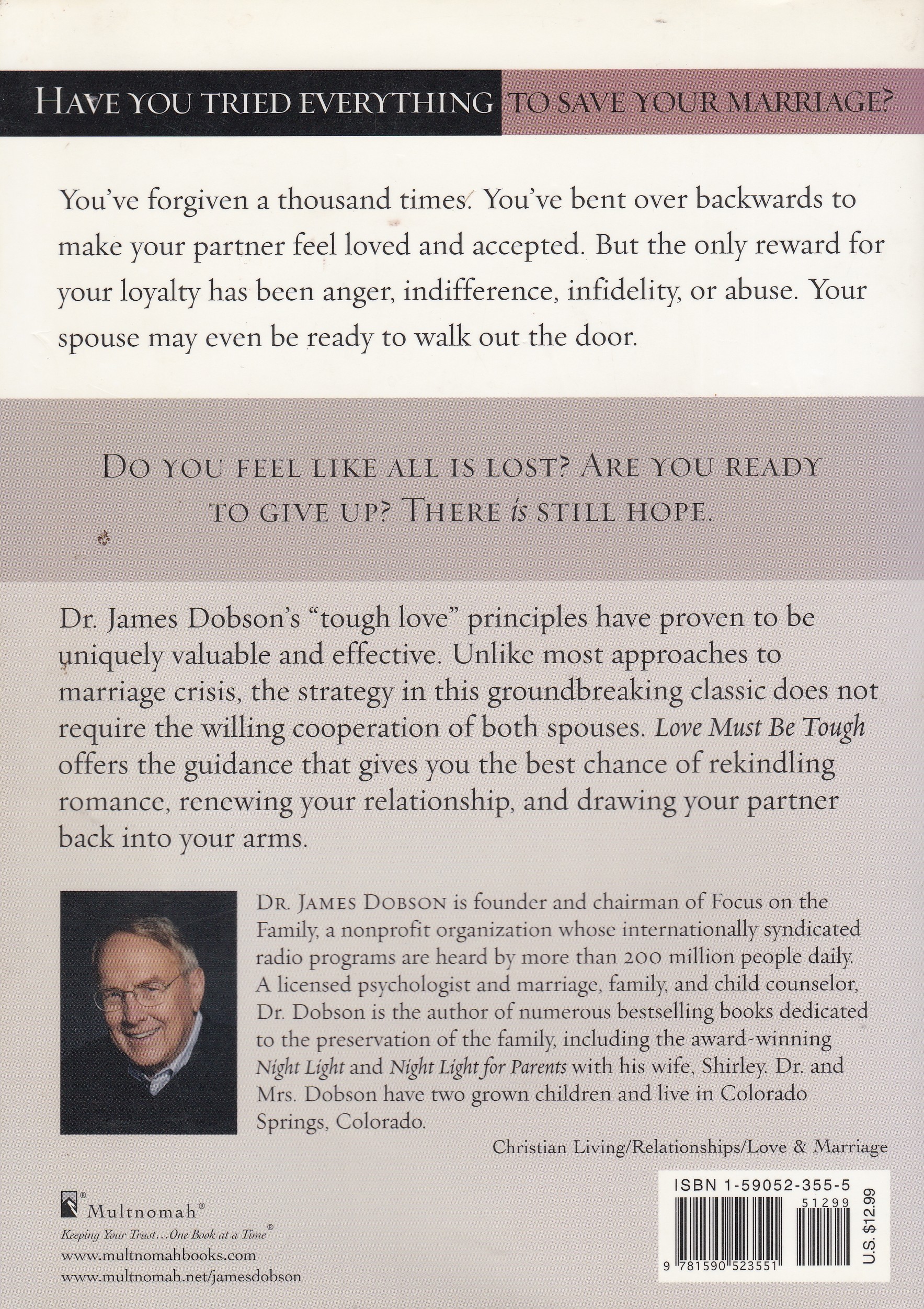 Love Must Be Tough - New Hope for Marriages in Crisis